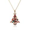 Pendientes Navideños de Alta Calidad, Collares Navideños Europeos y Americanos, Anillos, Pendientes, Set de Cuatro Piezas de Árbol de Navidad de Cristal, Aliexpress