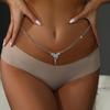 Cadena de cintura con mariposa y diamantes de imitación de circonita de Amazon, estilo europeo y americano, con borlas de playa, estilo sexy.