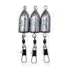 Chumbada Bala de Longo Alcance com Fixação Inferior Anti-Enrosco para Vara de Pesca Marítima, Argola de Conexão Reforçada, Anti-Embaraço para Pesca em Rocha e Pesca Marítima, Chumbada Cabeça Bala Resistente à Água