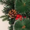 Decoración navideña Hongyu árbol invertido PVC manchado con agujas de pino blanco decoración de frutos rojos colgante fabricantes venta al por mayor