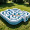 Labirinto inflável grande interno e externo castelo infantil playground móvel equipamento de escalada parque de aventura castelo inflável