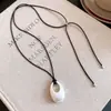Colar de resina com zircônia em formato de coração, flor, estrela, geométrico estilo coreano, corrente para suéter de luxo leve, acessório moderno e elegante