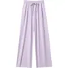 Pantalones Anchos de Hielo de Seda con Protección Solar para Mujer, Pantalones de Primavera de Cintura Alta con Protección Solar, Pantalones Casuales Delgados, Pantalones Rectos Adelgazantes Venta al por Mayor