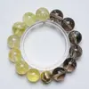 Miel CitrinaPulsera de Cristal Natural Citrina Azeztulita Cristal de Limón Versátil para Mujer Pulsera de Regalo Venta al por Mayor