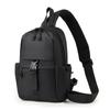Bolsa de peito de filme de couro Mochila masculina mochila impermeável mochila de ombro bolsa de peito grande capacidade bolsa de peito crossbody
