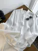 ¡100% Lino! ¡1996+! Camisa de Manga Larga Lisa, Estilo Básico Simple y Elegante, Color Sólido, Holgada, para Mujer en Primavera, Teñida con Plantas
