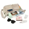 Bolso bandolera artístico multi-bolsillos estilo eco para mujer, nuevo bolso de hombro casual unisex de nailon ligero, bolso versátil para el día a día
