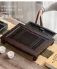 Bandeja de Té de Doble Uso Tipo Cajón para el Hogar, para Almacenamiento y Drenaje, Bandeja Sencilla para Sala de Estar y Oficina, Mesa para Preparación de Té Seco, Mar de Té