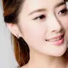 Kaiwei diseño de amor nota oreja hebilla pendientes chapados en platino Moda Hong Kong alto sentido gusto capítulo musical oreja hebilla femenina