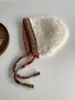 Moda Coreana Sombrero de Felpa de Moda para Mujer, Gorro de Punto para Proteger las Orejas en Otoño e Invierno, Sombrero Versátil Cálido y Dulce para Exteriores, A Prueba de Frío
