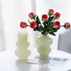 Vaso de vidro moderno minimalista feito sob medida em estilo vintage para arranjo de flores e hidroponia em casa, processado de acordo com o seu design, oferecendo um toque de luxo leve e de alta qualidade