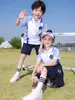 Ropa de jardín de infantes, ropa de primavera y otoño, uniforme de escuela primaria de estilo británico, ropa de clase grupal de juegos infantiles, conjunto de cuatro piezas de primavera y verano