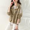 Chaqueta Corta Casual de Ropa de Trabajo con Capucha para Mujer, Nueva Chaqueta de Béisbol Otoño 2025, Top de Chaqueta Versátil Estilo Coreano