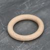 25-180 mm color madera maciza haya círculo al por mayor Haya diy juguete para molares infantiles pegamento para dientes anillo de madera