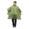 Uau, Capa de Chuva Ecológica Peva Personalizada para Adultos, Poncho de Chuva Portátil Peça Única Eva Longo Espessado, com Logo Impresso