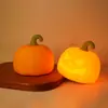 Decoración de Fantasma de Halloween Luz de Noche para Dormitorio Lámpara Táctil de Mesita de Noche Recargable Decoración de Halloween Lámpara de Silicona de Calabaza