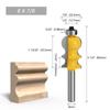 Cuchillo de Flor de 8 Mangos Cuchillo de Pasamanos Cola de Pez Cintura de Media Ola Fresadora de Carpintería Perla Caída Pasamanos Forma de Pez Pintura Amarilla 5 Líneas de Carpintería