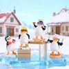 Bailarín Emocional Popular de Xiaohongshu: la Elegante Caja Sorpresa del Pingüino Decoración Creativa de Escritorio de Moda Regalo de Vacaciones para Estudiantes