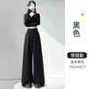 Calça de moletom cinza feminina, novo estilo outono, cintura alta, calça nuvem solta, casual, relaxada, calça reta de perna larga estreita