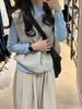 Estilo Perezoso Suave Cera Cuello Redondo Casual Chaleco Suéter para Mujer 2025 Primavera y Otoño Ropa Exterior Chaleco Suéter Top Apilado