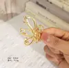 Presilhas de cabelo de metal de alta qualidade para uso transfronteiriço, 3 tamanhos, acessórios de cabelo, presilhas de garra, presilhas de tubarão de garra grandes, médias e pequenas para a parte de trás da cabeça