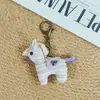 Colgante de Pony Rayado de Tela de Dibujos Animados Súper Lindo Juguete de Peluche de Cebra Estilo Japonés Llavero de Gama Alta Colgante para Bolso
