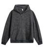 2025 Principios de Otoño Nuevo Cárdigan con Capucha para Hombre Americano Retro a Rayas Cremallera Suelto Casual Pareja Sudadera Chaqueta Trendy