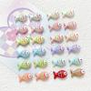 Color pintado a mano dopamina cuentas de pez pequeño diy joyería hecha a mano pulsera collar cuentas cadena para teléfono móvil accesorios material