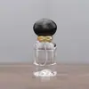 F110D-30ml Frasco Sub de Perfume Portátil com Fundo Vulcânico e Parafuso de Ponto, Frasco de Perfume Portátil de Vidro com Spray, Frasco Vazio