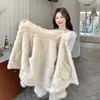 Invierno 2025 Nuevo Estilo Reductor de Edad Versátil Cómodo Agradable a la Piel Informal Moda que Mejora la Calidad Chaqueta Corta Tendencia