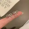 Laço nicho luxo leve alta qualidade único nicho brincos requintados elegantes brincos acessórios microcravação moda