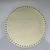 1 pieza Cesta Redonda Hecha a Mano Creativa Base para DIY Almacenamiento Base de Madera Natural Placa Gancho Base para Bolsa Tejida
