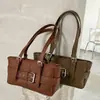 Bolso de Hombro Transfronterizo Color Maillard Retro para Mujer Otoño/Invierno 2026 Nueva Tendencia Moda Commute Bolso de Hombro Único