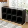 Estantería de almacenamiento, mueble bajo de pie, armario de rejilla, mueble de ocho compartimentos multicapa para uso doméstico, armario de almacenamiento para estudiantes, estantería de almacenamiento