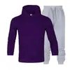 Suministro directo de fábrica otoño e invierno marca de moda para hombre suéter traje de suéter para hombre con capucha suéter más terciopelo para parejas suéter de color liso