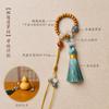 Cordón de calabaza trenzado a mano, tejido a mano, con asa antigua, accesorio de bricolaje, colgante con punta de dedo, accesorios de cuerda
