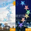Novo Sino de Vento Solar com Luz, Luz Colorida que Muda de Cor para Pendurar em Pátio B&B, Luz de LED de Beija-flor de Natal Borboleta para Jardim