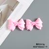 Corbata de moño de puntos de ola grande Resina Accesorios pequeños DIY Pegamento de crema Hebilla para zapatos Agujero Accesorios para el cabello Accesorios para la cabeza
