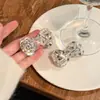 Pinza para el Cabello de Zirconia Plateada Brillante con Lazo para Mujer, Exquisita Pinza Lateral para el Cabello, Clip de Accesorios para el Cabello de Lujo Ligero de Gama Alta