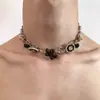 Collares transfronterizos de estilo punk de alta resistencia para hombres y mujeres, estilo gótico de subcultura, cadenas para la clavícula y collares de personalidad de nicho de moda