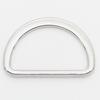PM Nueva hebilla de anillo en D de metal DIY para ropa sin costuras sólida hebilla decorativa con forma de D accesorios de ferretería para equipaje