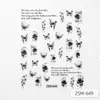 Nuevas Calcomanías para Uñas Lazo Flores DIY Pegatinas Sencillas para Uñas Pegatinas Tridimensionales en Relieve 5D Accesorios para Uñas