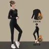 Ropa de Secado Rápido para Mujer Traje de Yoga Invierno Running Deportes Manga Larga Otoño e Invierno Montañismo al Aire Libre Running Matutino Gimnasio Top