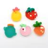 Promoção resina de frutas abacaxi morango acabamento fosco acessórios DIY cola de creme acessórios de cabelo infantil material para capa de celular