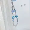 Cadena para teléfono móvil de diamante flash KT colgante de cámara ccd goo este colgante para bolso hecho a mano con cuentas corazón de niña alta calidad