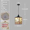 Novo Lustre de Ferro Estilo Chinês Retrô Zen com Spot para Sala de Chá Restaurante Porta Cartões Restaurante de Hot Pot Lâmpadas Especiais para Jantar