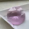 Flor de Gema Transparente Dongzhou 27mm Cravejada com Diamantes de Alta Qualidade, Design Tecido Embelezado com Diamantes e Contas Feito à Mão para DIY