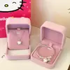 Nuevo Collar de Hello Kitty para Mujer, Dulce y Lindo Estilo Girly Cadena para Clavícula Gato Kt Estilo Ins Diseño de Nicho de Alta Gama