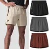 Novos shorts esportivos de fitness masculinos de verão, secagem rápida, respiráveis, micro elásticos, para corrida, basquete, treino