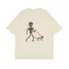 Camiseta Unisex Divertida Versátil Manga Curta Estilo Americano Streetwear Criativo Tema Gato Seda de Leite